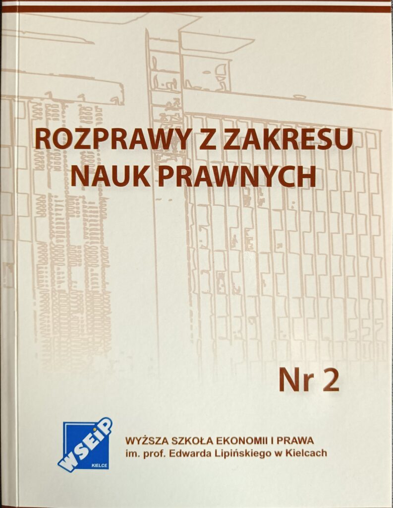 Rozprawy z zakresu nauk prawnych Nr 2